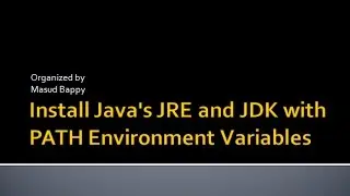 Java Bangla Tutorial Part 03 || Install Java's JRE and JDK with PATH Environment Variables