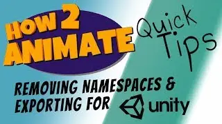 How to Remove Namespace in Maya & Exporting animation into Unity
