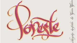 Digital calligraphy exercises