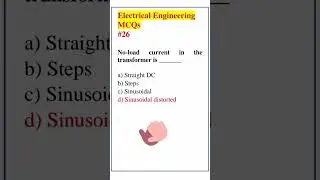 Electrical Engineering Most Important MCQs |26 #shorts #electricalengineering #electricalmcq