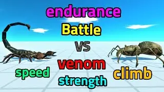 Battle ability emperor scorpion vs saber toothed spider Animal Revolt Battle Simulator