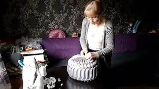 МК Круглая подушка с буфами. Часть 2