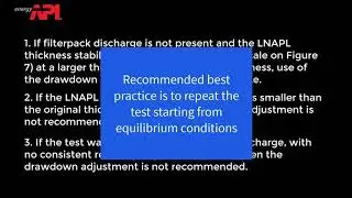 API LNAPL Transmissivity Workbook Video - Pre-Analysis Quality Check