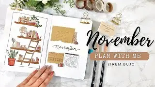 📚 November 2021 Cozy Book, Light Academia Bujo 📚Plan With Me [ PWM ]