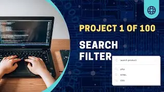 [ Project 1 of 100 ] Search product list filter using HTML &  javascript || filter list using title