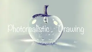 PHOTOREALISTIC drawing with PROCREATE + iPad Pro a GLAS APPLE tutorial deutsch