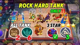 MAGIC CHESS “ROCK HARD TANK ONLY” IN 2024 NEW UPDATE‼️ | BIGGEST TANK OF NEW MAGIC CHESS ERA😱🔥✅💯