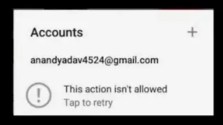 This Action Is Not Allowed , Tap To Retry Action / Problem Solved / Account Suspended Solved 2021