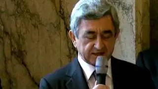 President Serzh Sargsyan speech in Villa Empen Center