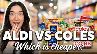 cost of living in australia 🇦🇺 | what $25 gets you (Aldi vs Coles)💸