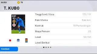 TRAIN TAKEFUSA KUBO GOLD BALL 82-93 | PES MOBILE