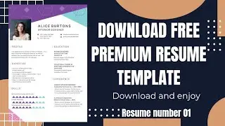 download free resume template