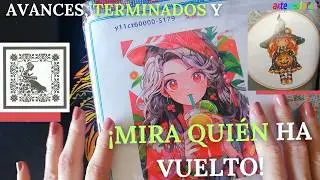 AVANCES, TERMINADOS Y ¡ADIVINA QUIÉN HA VUELTO! #puntodecruz #crosstitch #flosstube