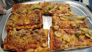 Home Made Pizza (Tuna with pepperoni & salami) #pizza