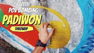 GRAFFITI POV BOMBING ABANDONED BUILDING (PADIWON)