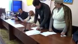 Выборы председателя Коминтерновского райсовета. Голосование и подсчёт голосов.