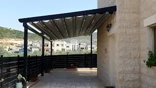 פרגולה חשמלית PVC בעראבה