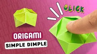 SUPER EASY How to make ORIGAMI SIMPLE DIMPLE [origami fidget toy]