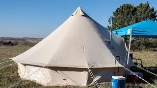 Glamcamp canvas bell tent | Thank you Mr Anonymous | subscriber gift