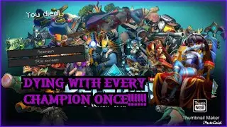 Diying with EVERY Champion | Paladins