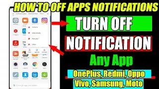 Turn OFF App NOTIFICATIONS on Android Phone | How to Hide App Notifications | Stop Notifications