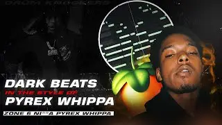 How to EASILY make DARK/AMBIENT melodies and HARD drums like PYREX WHIPPA | FL STUDIO 20