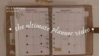 the ultimate planner video ✨📖🤍 (planner reset, diy inserts, and cloth & paper unboxing)
