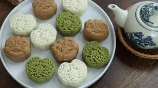 Bánh dẻo lạnh Singapore ít ngọt - Cách trộn bột để bánh sắc nét - Bánh trung thu