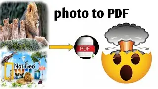 how to convert photo to pdf online & photo ka pdf kaise banate hain | Jpg to PDF
