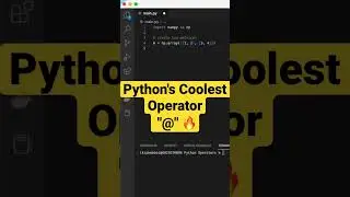 Python's Ultimate Matrix Multiplication Operator: @ 