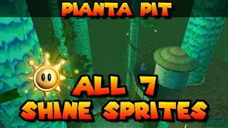 All Shine Sprites in Pianta Pit | Super Mario Eclipse