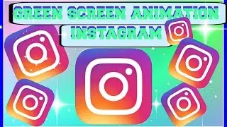 green screen animation new instagram logo