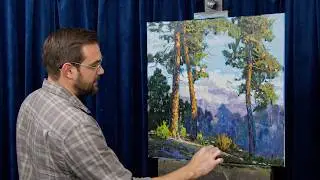 How to Paint Pine trees with Oil Paints