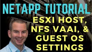 NetApp ESXi Host, NFS VAAI, and Guest OS Settings
