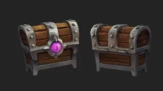 Handpainted Mimic Chest - Blender & 3D coat exercise , Realtime