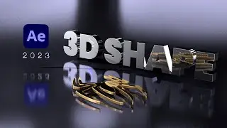 Metallic 3D Text in After Effects 2023 | No Plugins