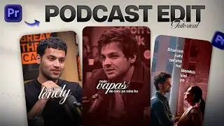 Viral Podcast Reel Editing in Premiere Pro | Minimal Text Animation Tutorial