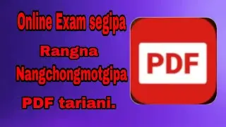Maikai online Exam na PDF file tarigen.