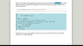 Hypothesis Testing with the t.test command