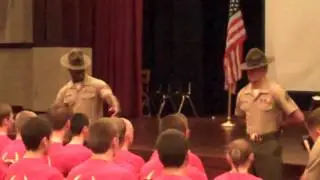 Drill Instructors are introduced - Oklahoma Poolee Family Day