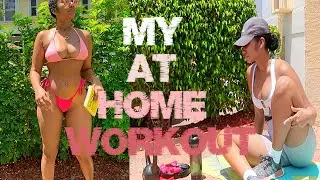 WORKOUT WITH ME AT HOME FT. TZAR PHYSIQUE WAIST TRAINER + GIVEAWAY | TASHAY SIRJUE
