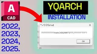 SOLVED!! YQ PLUGIN NOT INSTALLING FOR AUTOCAD 2022 - 2025