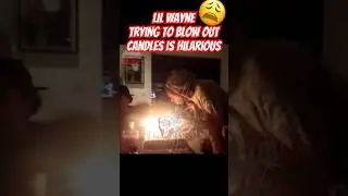 Lil Wayne trying his best to blow out his bday candles is Hilarious. 😂 #viral #fyp #subscribe