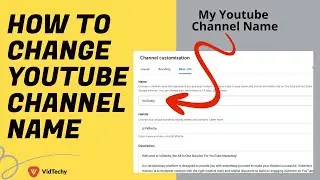 how to change youtube channel name