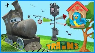 Train cartoon | Super wings | Collection 289