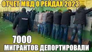 Нелегальных Мигрантов депортируют тысячами. Официальный отчет о рейдах Нелегаз-2023. От Ирины Волк.