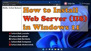 How to Install Web Server (IIS) on Windows 11