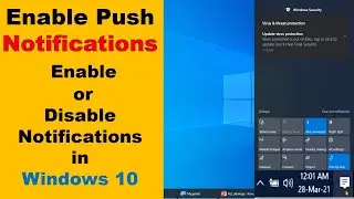 Fix enable Push Notifications to appear on Windows 10