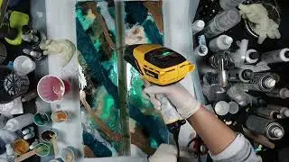 Don't Trash Your Art! Try This Easy Resin Art Makeover Instead.  Resin Pour | Fluid Art