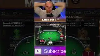 7 стартовых стеков) #shorts #mirosh #poker #shortvideo #highlights  #pokeronline #pokeronlinebetting